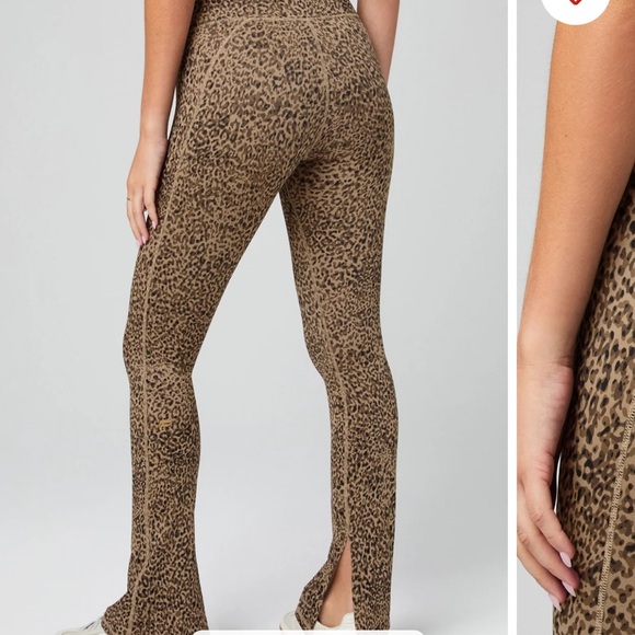 Leopard Print High-Waisted Powerhold Leggings - Picture 2 of 7